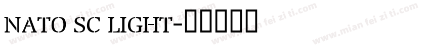 nato sc light字体转换